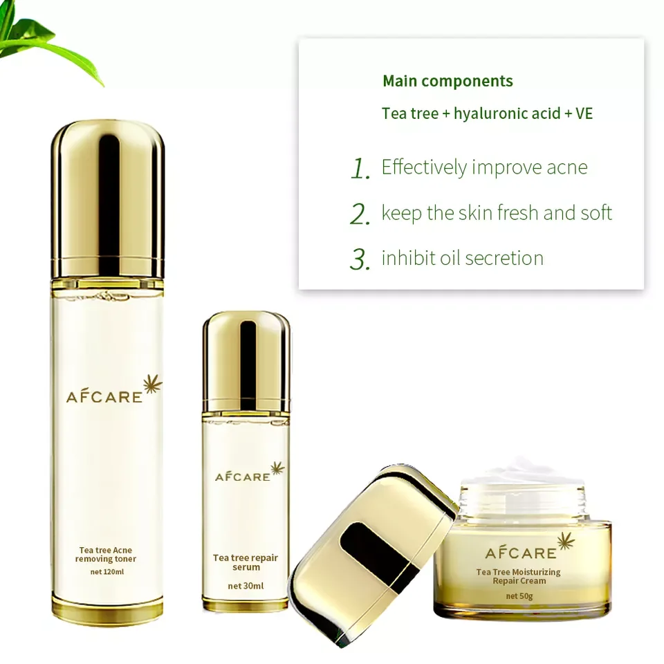 Korean Products Made in Korea Skin Care Set Silicone-Free Nourishing Repair and Vitamin C Tea Tree Ance Skin Care Set