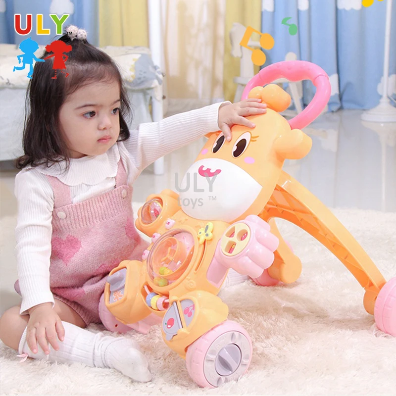 Wholesale Educational Musical Learning Baby Toddler Walker Sit To Stand Baby Stroller Walker With Music
