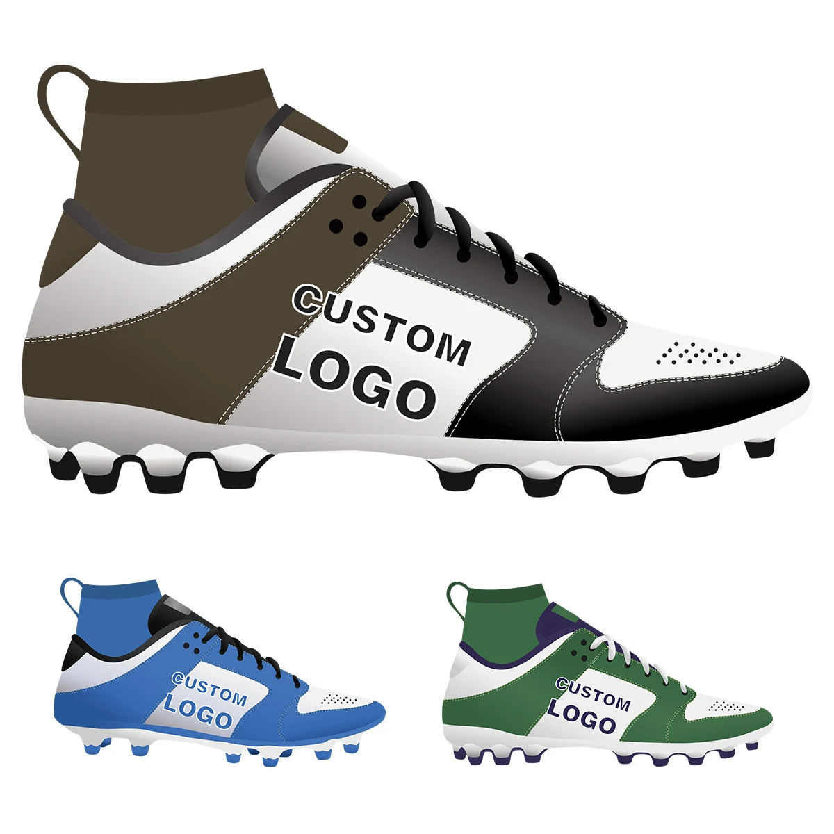 Made Indoor Soccer Shoes American Football Cleats Custom Design Shoes With Logo Branding Sneaker Manufacturer