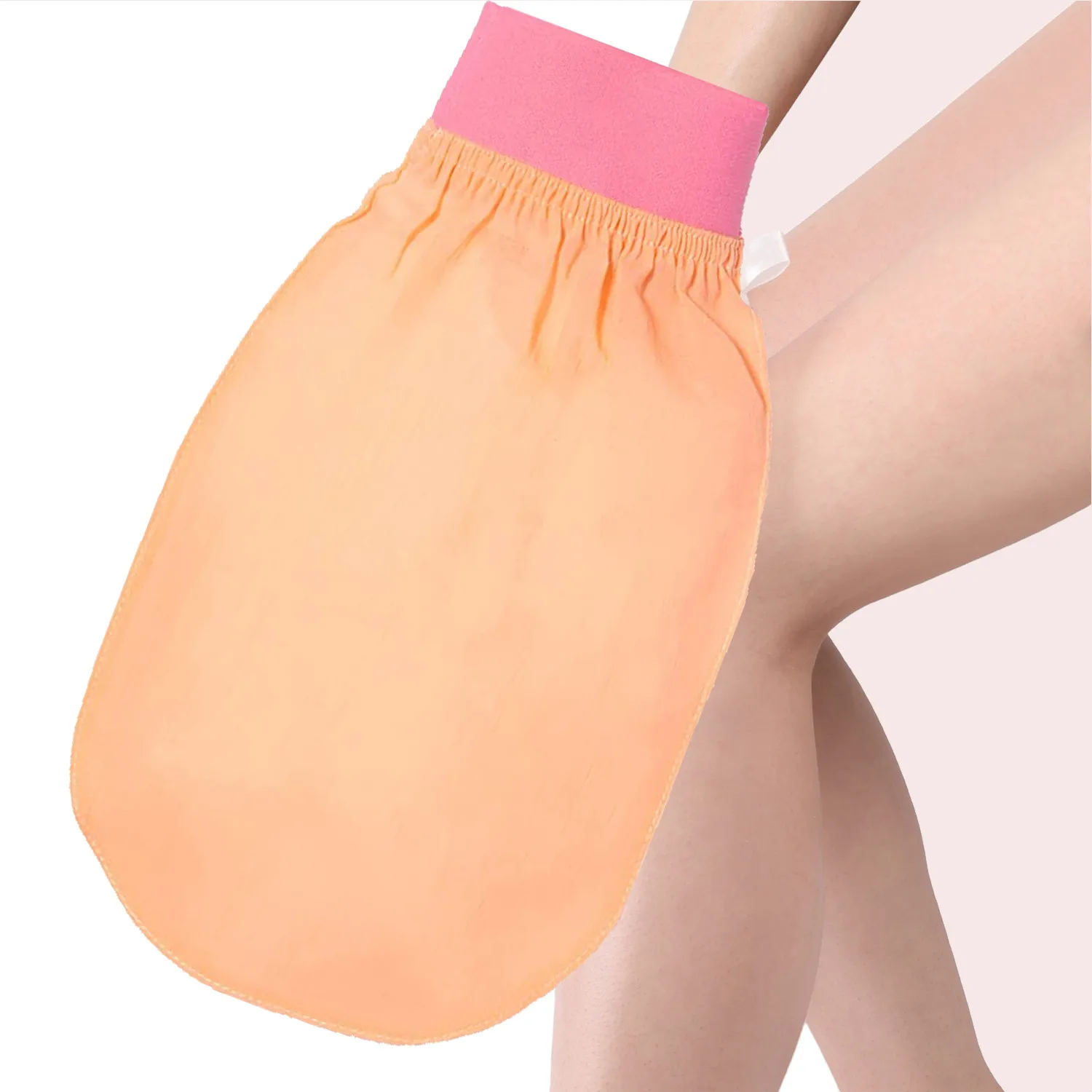 Hotting Selling Turkish Style Exfoliating Glove 100% Silk Deep Exfoliation Dead Skin Removal OEM Brand