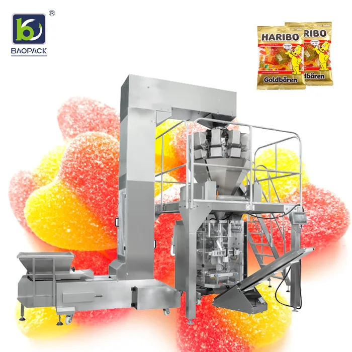 Baopack gummy bear hazelnut dates packing machine fully automatic