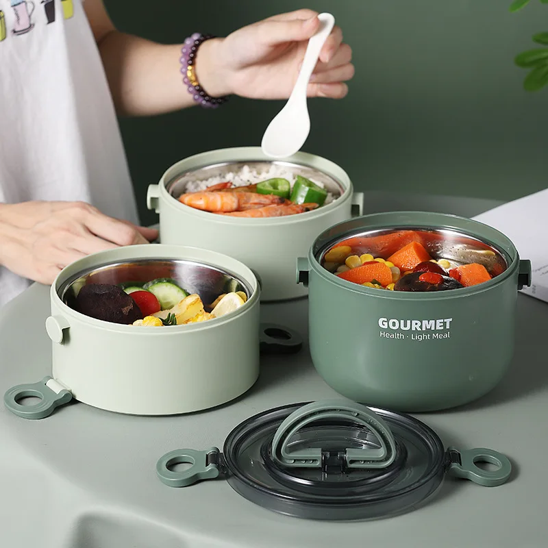 Портативный изолированный Ланч-бокс Bento из нержавеющей стали, пищевая коробка для школы