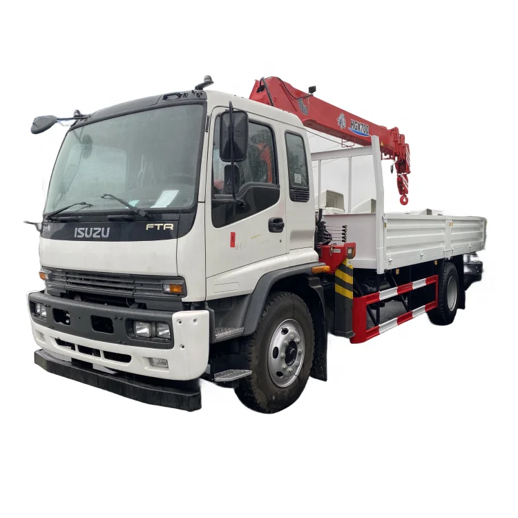 Factory price with mounted cranes 8 ton dump truck cargo truck 10tons straight mounted crane truck for ISUZU