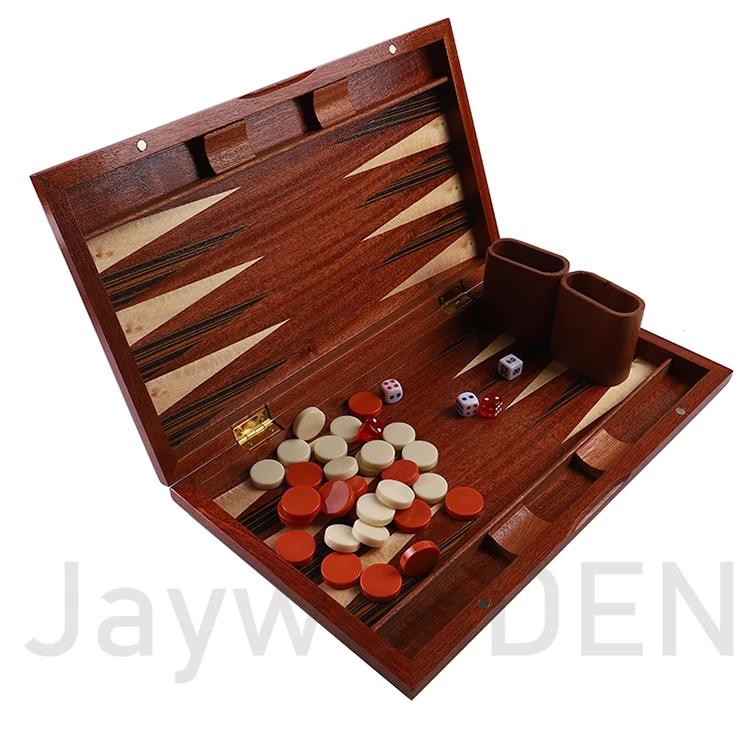 Wholesale High Quality Travel Size Wooden Backgammon Board Game Set Made in China