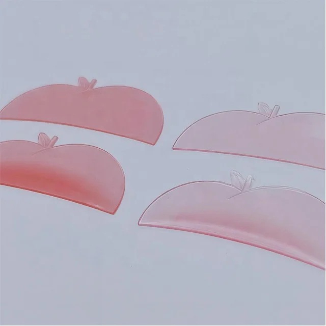 Oem Self Sticky Apple Shape Eyelashes Perm Rods Glueless Eye Lashes Extension Pads Transparent Natural Lashes Lifting Shield