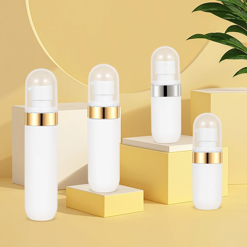 Custom 40ml 60ml 80ml Transparent Pill Capsule Shaped Fine Mist Spray Bottle Plastic PET cosmetic Packaging Bottle