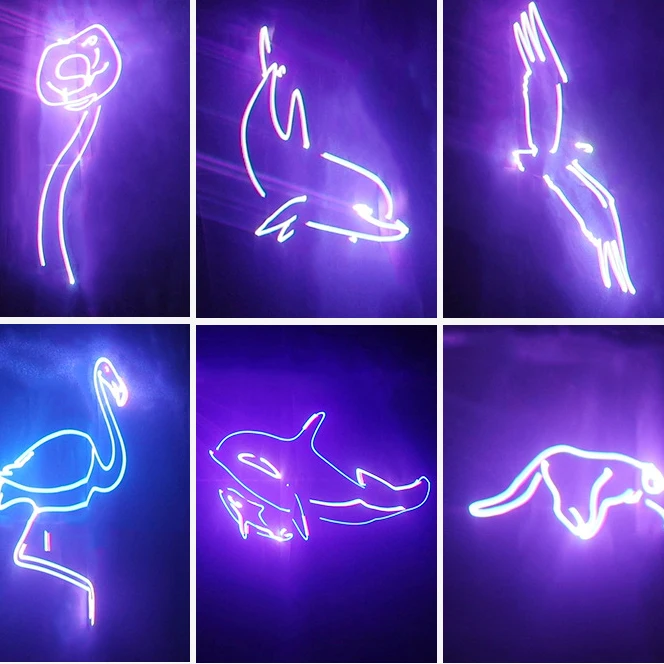 Full Color 3d Pattern Animation Sound Activated Laser Scanner Beam Dmx512 Stage Projection Light For Christmas Halloween Bar Ktv