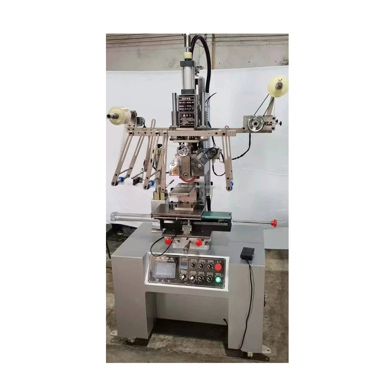 Heat fusion press floating drum thermal transfer machine