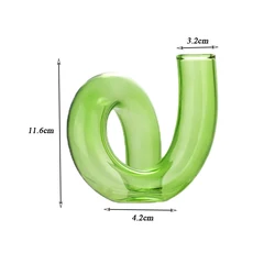 New Glass Candle Holders Candlestick Holder Multi Use Creative Glass Flower Vase for Home Decor