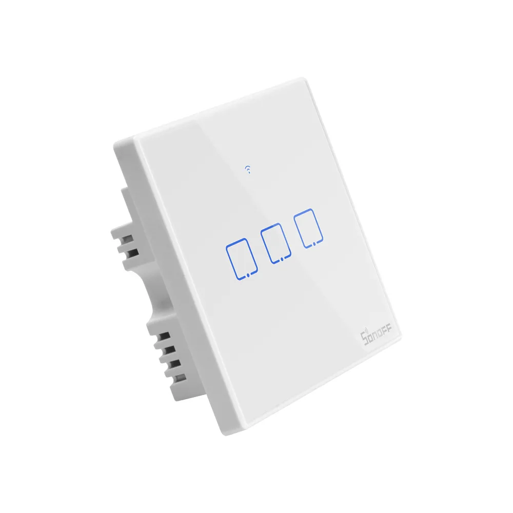 SONOFF T2UK 3C TX 3 Gang Wi-Fi Сенсорная панель R emote настенное управление через приложение таймерный выключатель