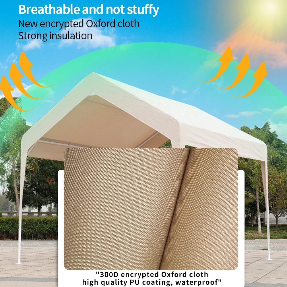 STALLMASTER Shade Sail Canopy Garden Winds Replacement Canopy Car Parking Cover Tent Waterproof Tent For Outdoor Patio Garden