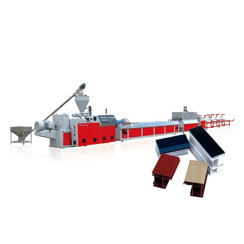PVC plastic windows and doors profile production making machine