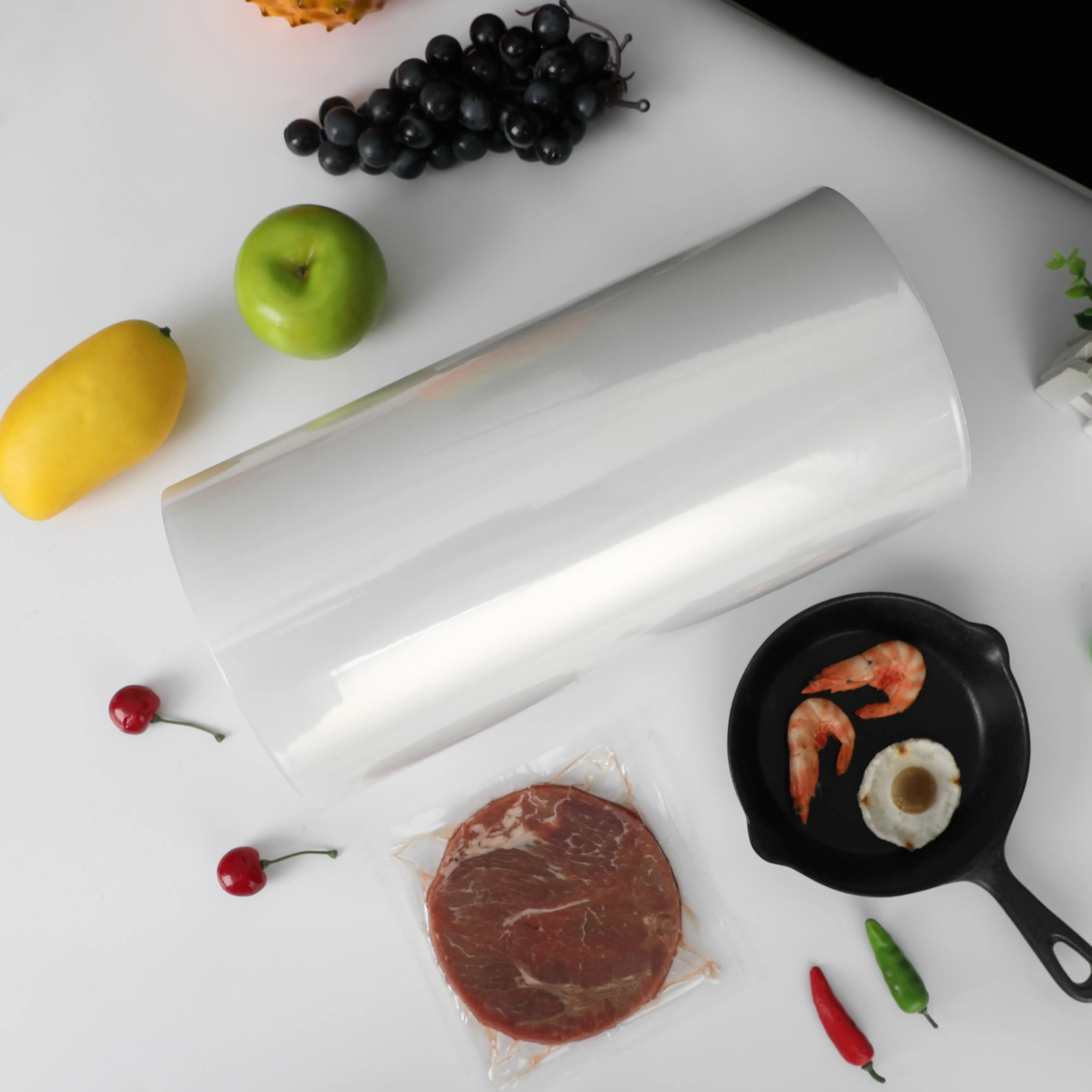 Пищевая крышка Па/ПЭ пластиковая вакуумная герметичная рулонная пленка пищевая Термоформовочная