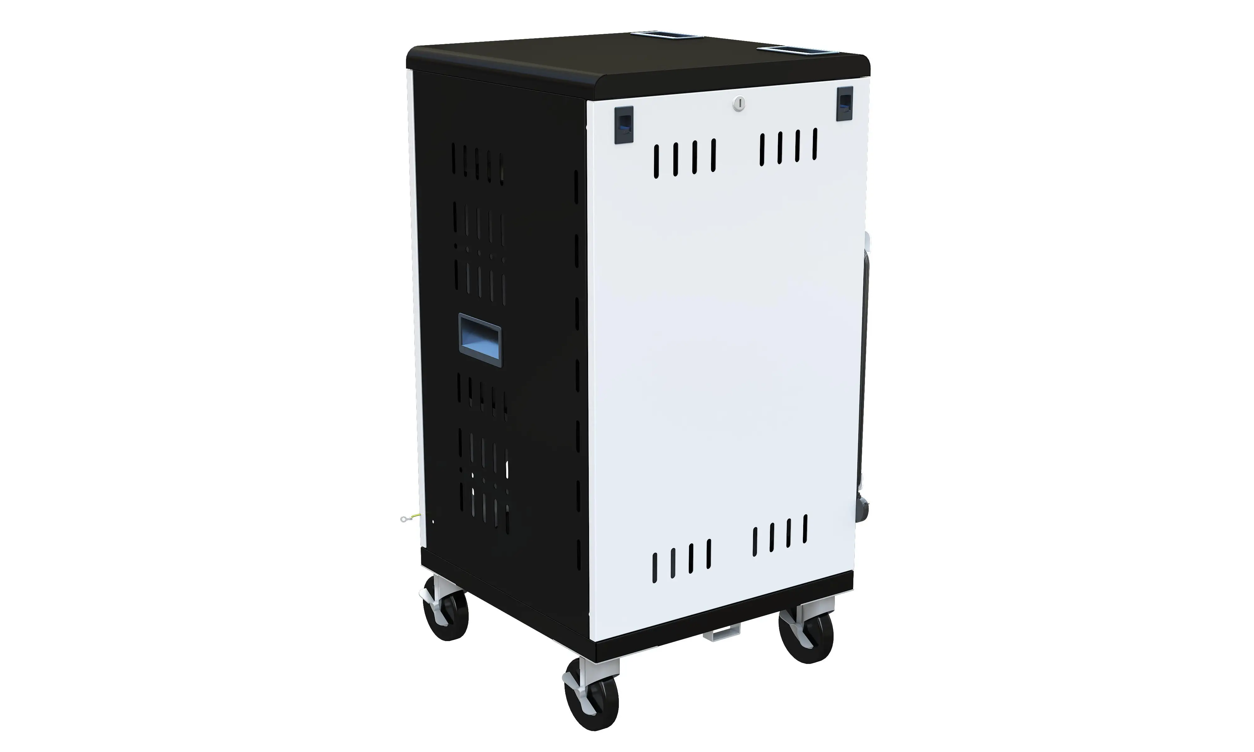 USB-c fast Charging Cart 30 bays TYPE C school Tablets ipad charging Cabinet smart classroom tablet charging station