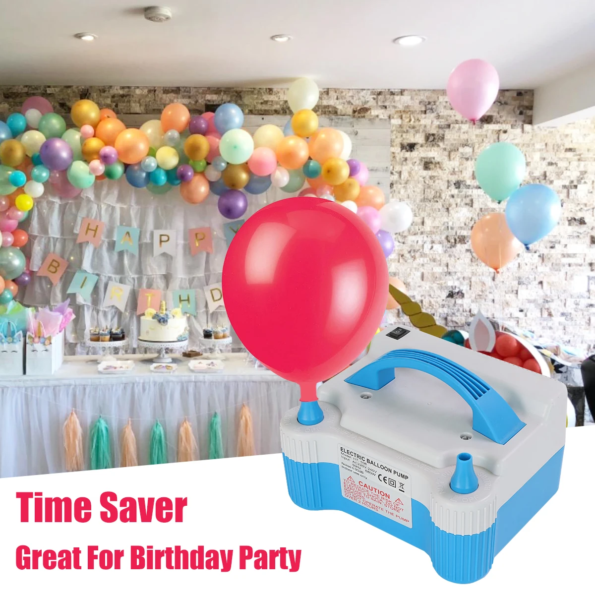 wholesale electric pump balloons double hole balloon inflator electric balloon pump
