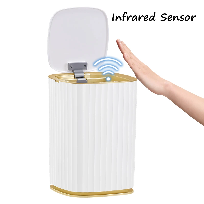Best-Selling 15L ABS Plastic Compression Kitchen Sensor Trash Can Smart Indoor/Outdoor/Bedroom High Quality Factory Price