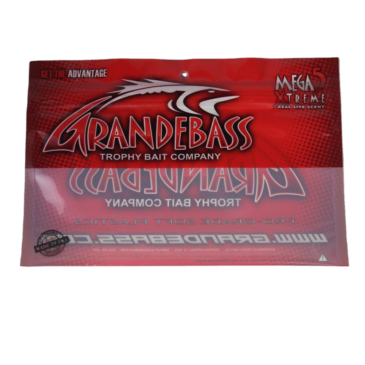 MOQ 500PCS plat bottom zipper pouch soft plastic bait packaging bags