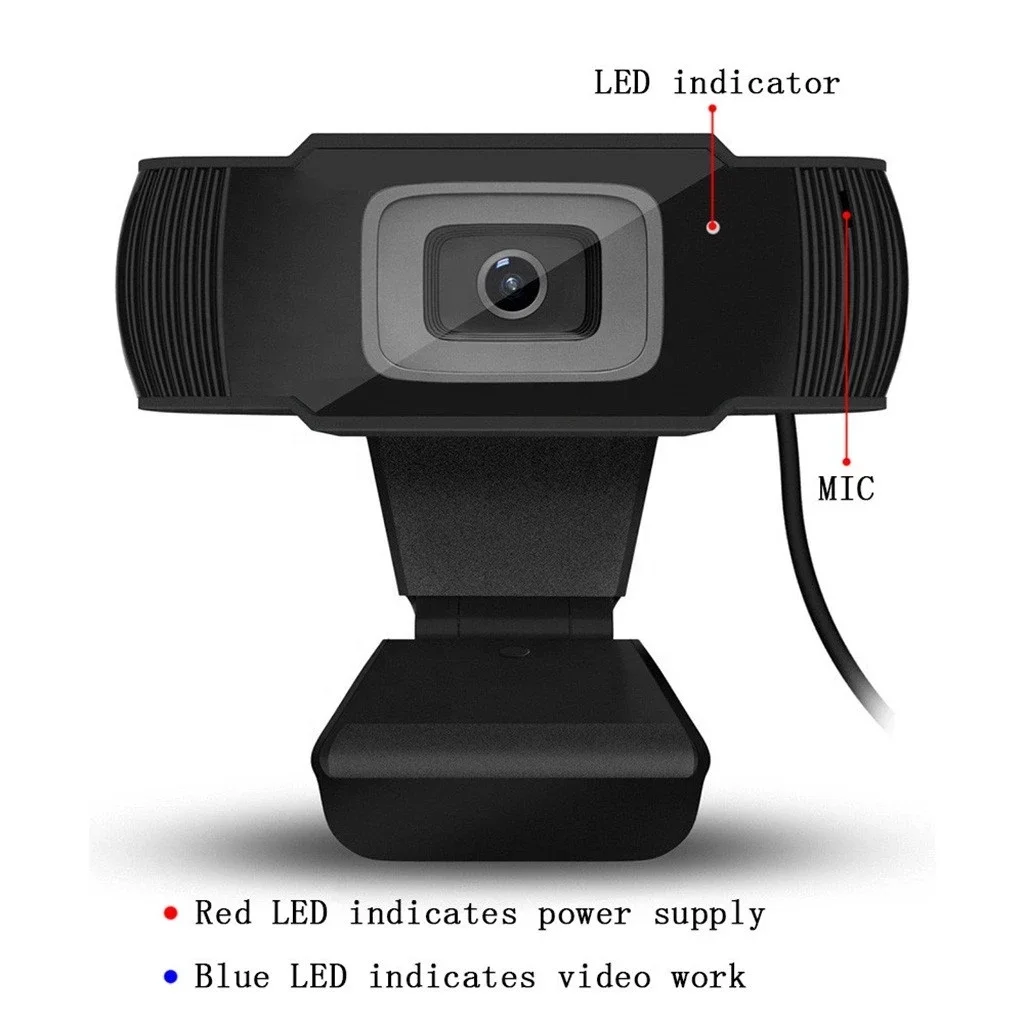  Hoqun OEM 720p HD веб-камера с микрофоном вращающаяся настольная для компьютера ПК ноутбука