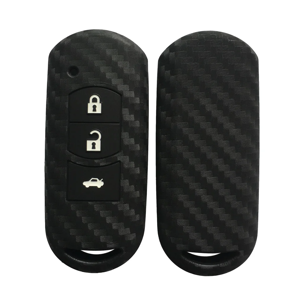 Silicone Cover Holder  Flip Remote Key Case 3 Button Shell Fit For Mazdas