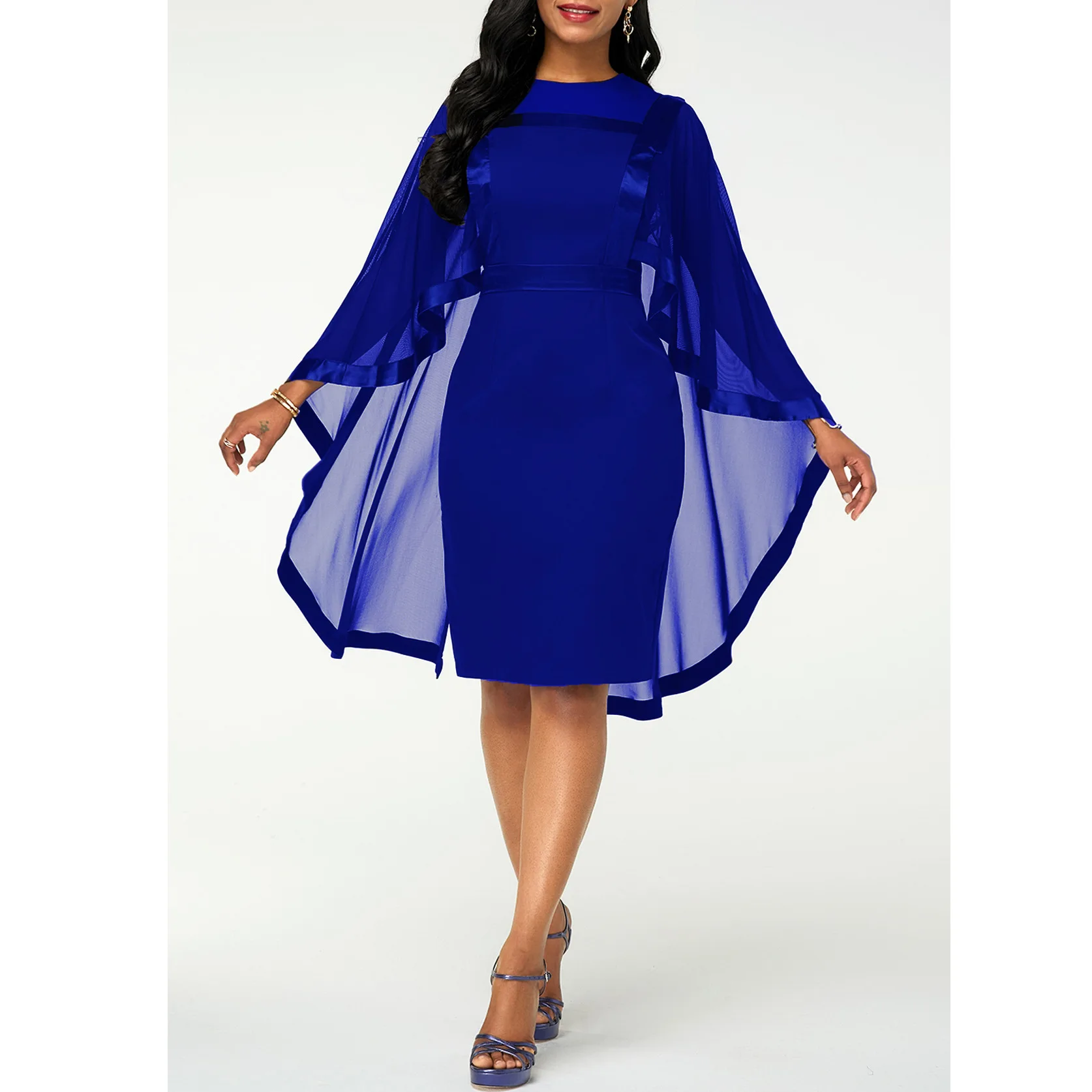 YiXin 2022 женские платья в горошек с V-образным вырезом модные трапециевидные Свободные корейские миди поставщик новое модное женское платье