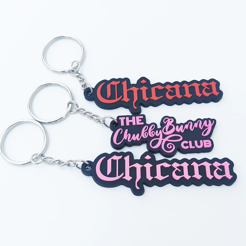 Custom Made 2D/3D Anime Soft Pvc Keychain Make Rubber Key Chain Your Logo Keyring with