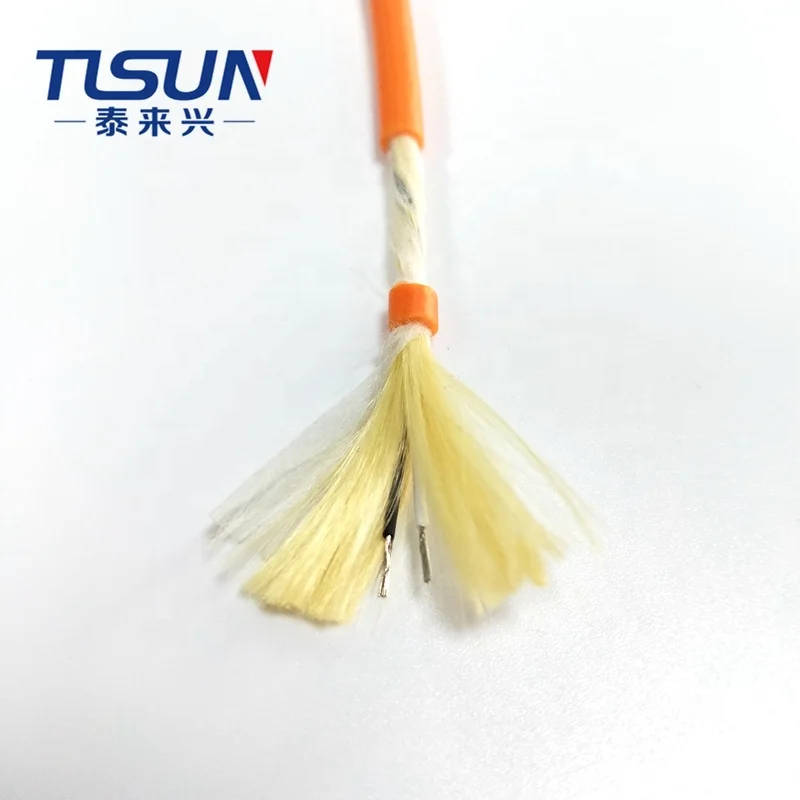 FPUR Jacket 2X0.1mm2 Neutrally Buoyant Umbilical Tether Cable ROV Cable For Underwater Robot