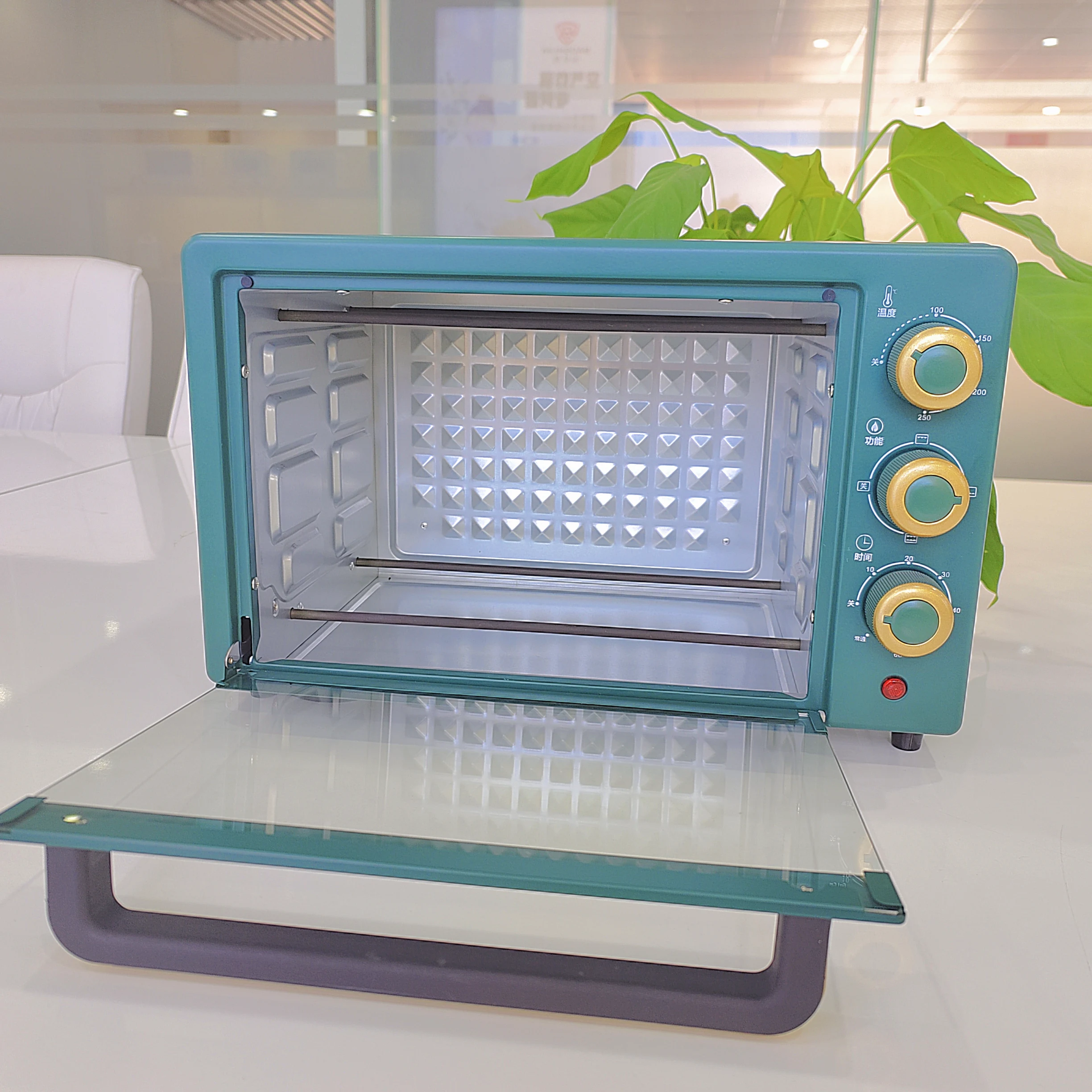 Multifunctional 20L Home Convection Oven with Air Fryer Function Smokeless Toaster Ovens for Outdoor and Household Use US Plug
