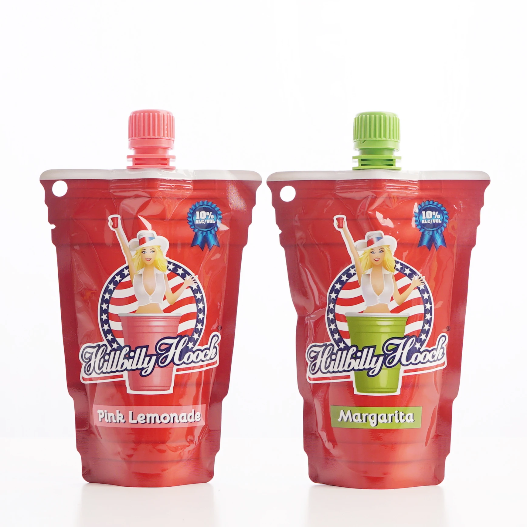 Customized Printing Flexible Packaging Logo Plastic Standing Waterproof Spout Pouch for Sports Energy Drink