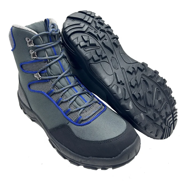 Outdoors Slate Rubber Sole Wading Boot Breathable Hikers  Fly fishing quicky dry shoes