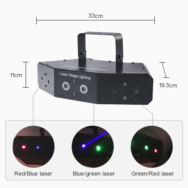 Factory price 6 eyes laser strobe stage party beam light RGB programmable laser beam dj lights wedding birthday decoration light