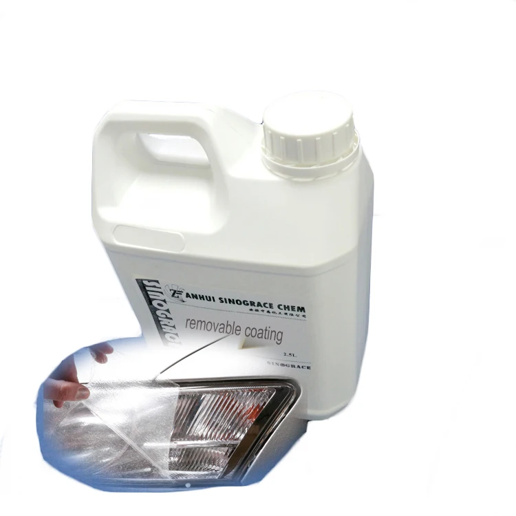 High gloss transparent peelable coating for glass/metal protection PU-206