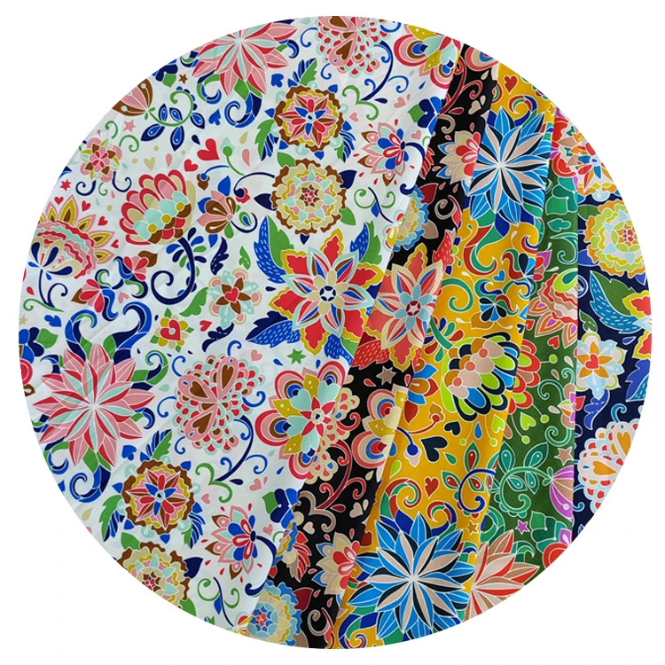 Sunflower Woven Spandex Fabric Pattern Upholstery Fabric Wholesale Custom Low Price Digital Print Fabric Polyester