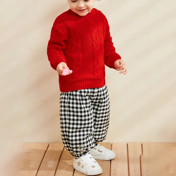  Winter baby sweater trendy twist girls knitted
