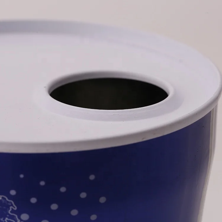 1L Slim Waist Shape Engine Oil Packaging Lubricant Oil Metal Tin Cans with Lids