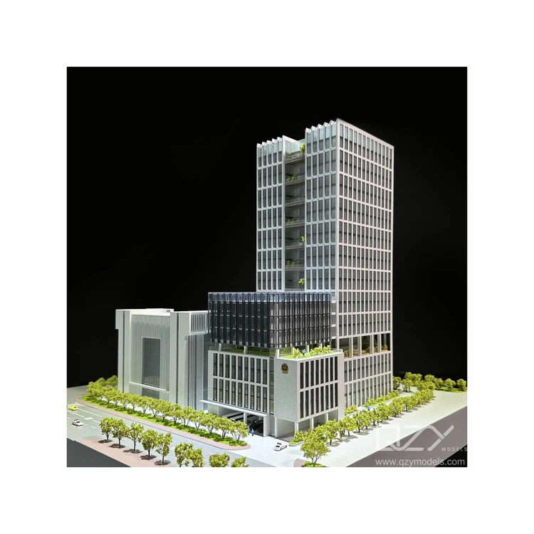 Proper Price New Model 1:300 Office Building Architectural Model Realistic Style Model