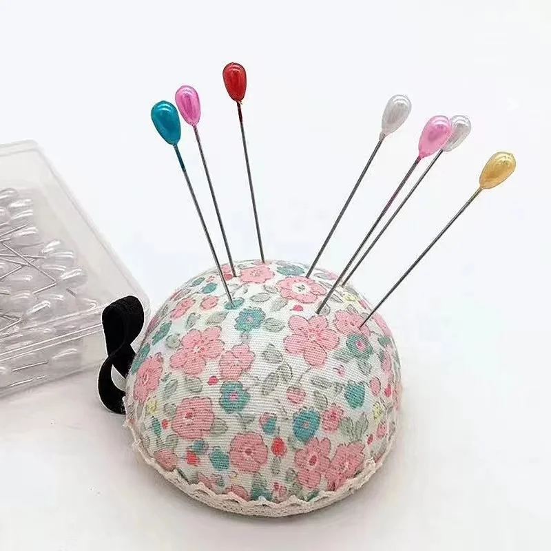 Factory direct sale pearlescent color white drop-shaped pin wedding flower decoration fixed pear-shaped pearl pin