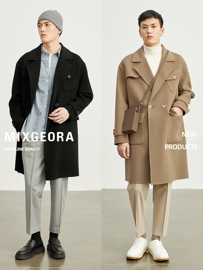 YR2023 Winter Season Natural Cashmere Bespoke Long Winter Coats