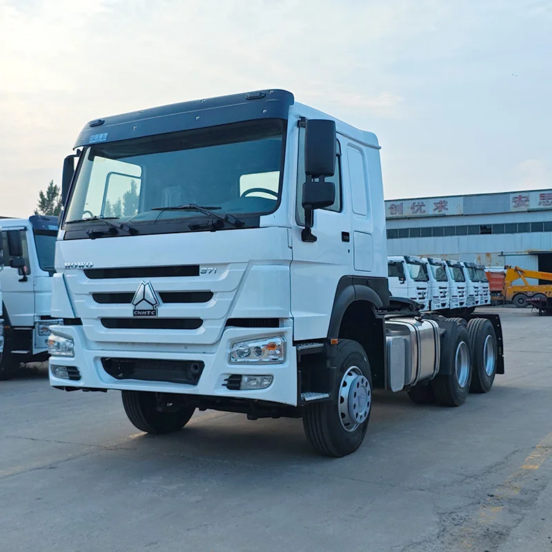 sinotruck used 6x4 truck trailer euro 2 diesel tractor truck sale low price