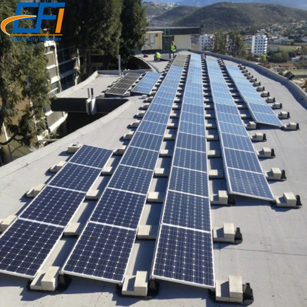 Standing Seam Solar Pv Panel Structure Metal Roof Mounting Frame System Price
