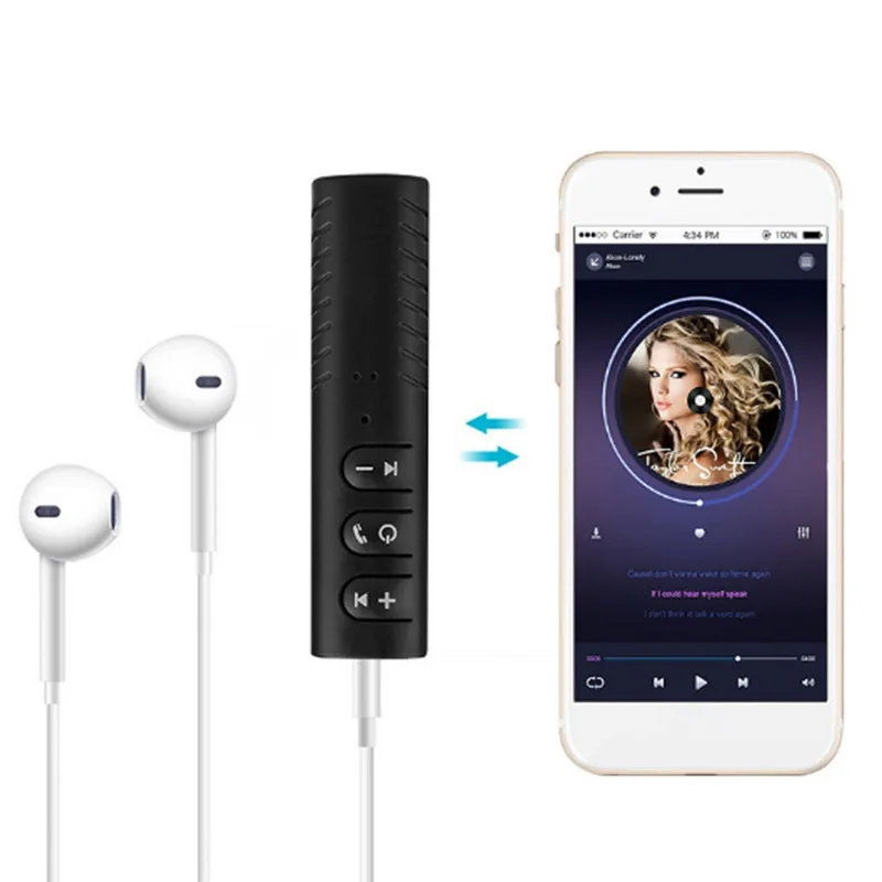 BGD торговый завод Lavalier 3 5 мм автомобильный комплект Bluetooth с портативным MP3 музыкальным плеером Hands-Free аудио приемник для автомобилей