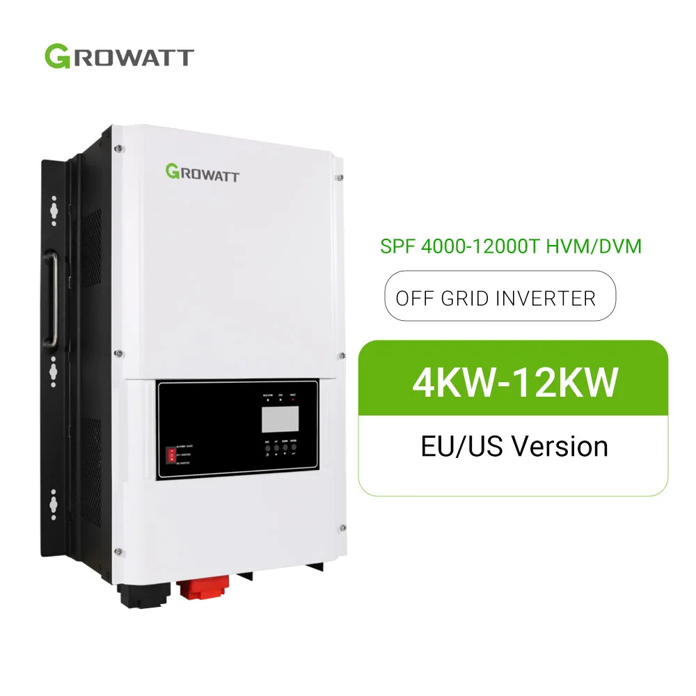 Growatt 4 ~ 12 кВА инвертор США 120/240 В сплит-фаза двойное напряжение от сети кВт 5 6 8 10 для хранения солнечных батарей