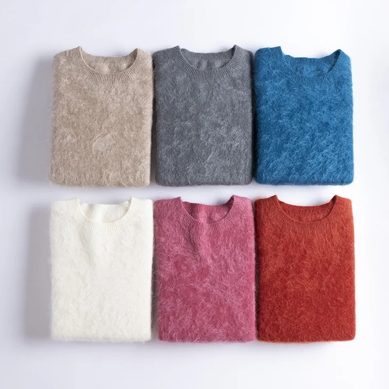 2024 New Cloud Brushed Cashmere Jumper Women winter wool Brushed Cashmere Pullover Sweater