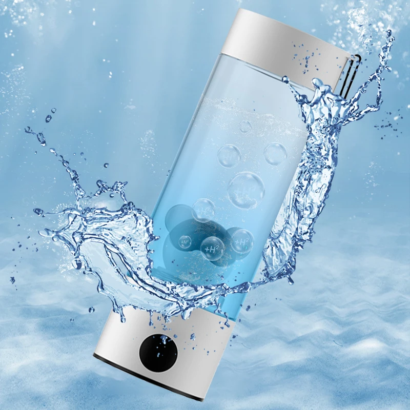 New White PC Hydrogen Water Bottle 3000ppb Hydrogen Concentration Water Bottle 2024
