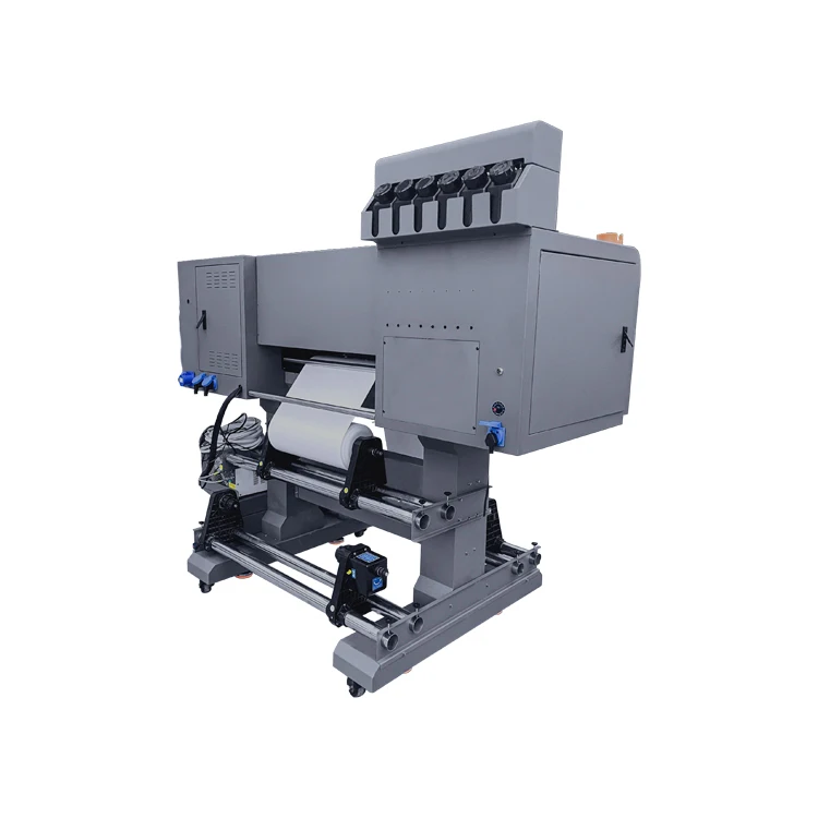 Crystal Label Transfer UV DTF Printer Roll to Roll 4 Printhead Cheapest Factory I3200 Logo Sticker Printing Machine 60cm AB Film