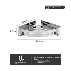 Лидер продаж многофункциональная угловая полка из нержавеющей стали бытовой стеллаж для хранения в ванной комнате
