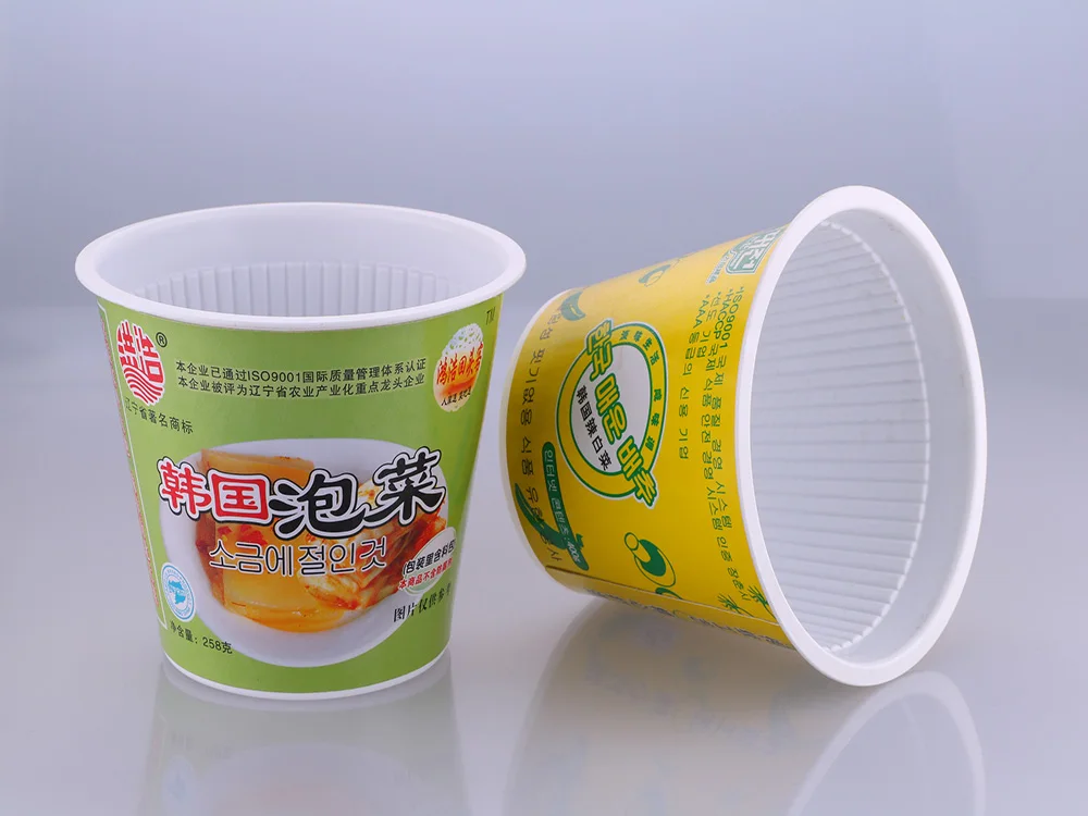 Recycled Materials plastic cup paper and plastic cup for noodles