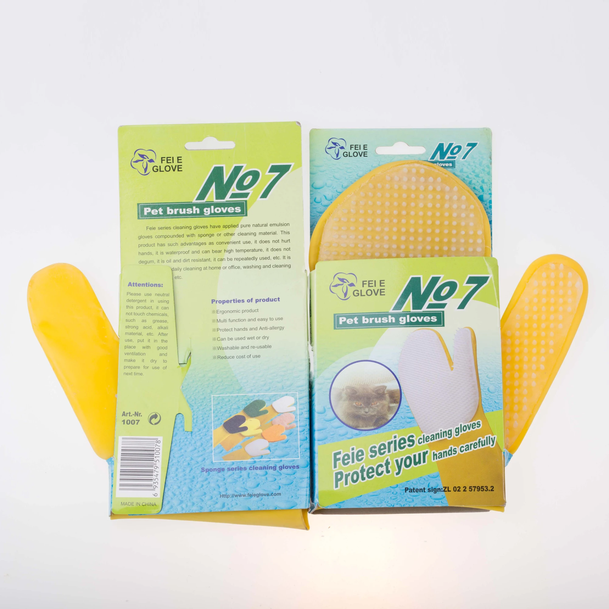 New Easy Clean Tool Brush Glove Pet Grooming Hair Latex Sustainable Pet Care Pet Cleaning & Grooming Products Plastic Cat Brush
