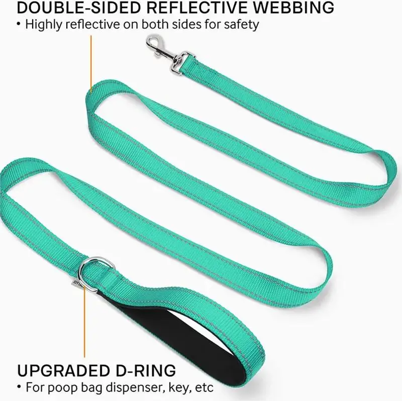 Adjustable Custom Night Reflection Dog Pet Nylon Towing Rope Dog Explosion Proof Flush Leash
