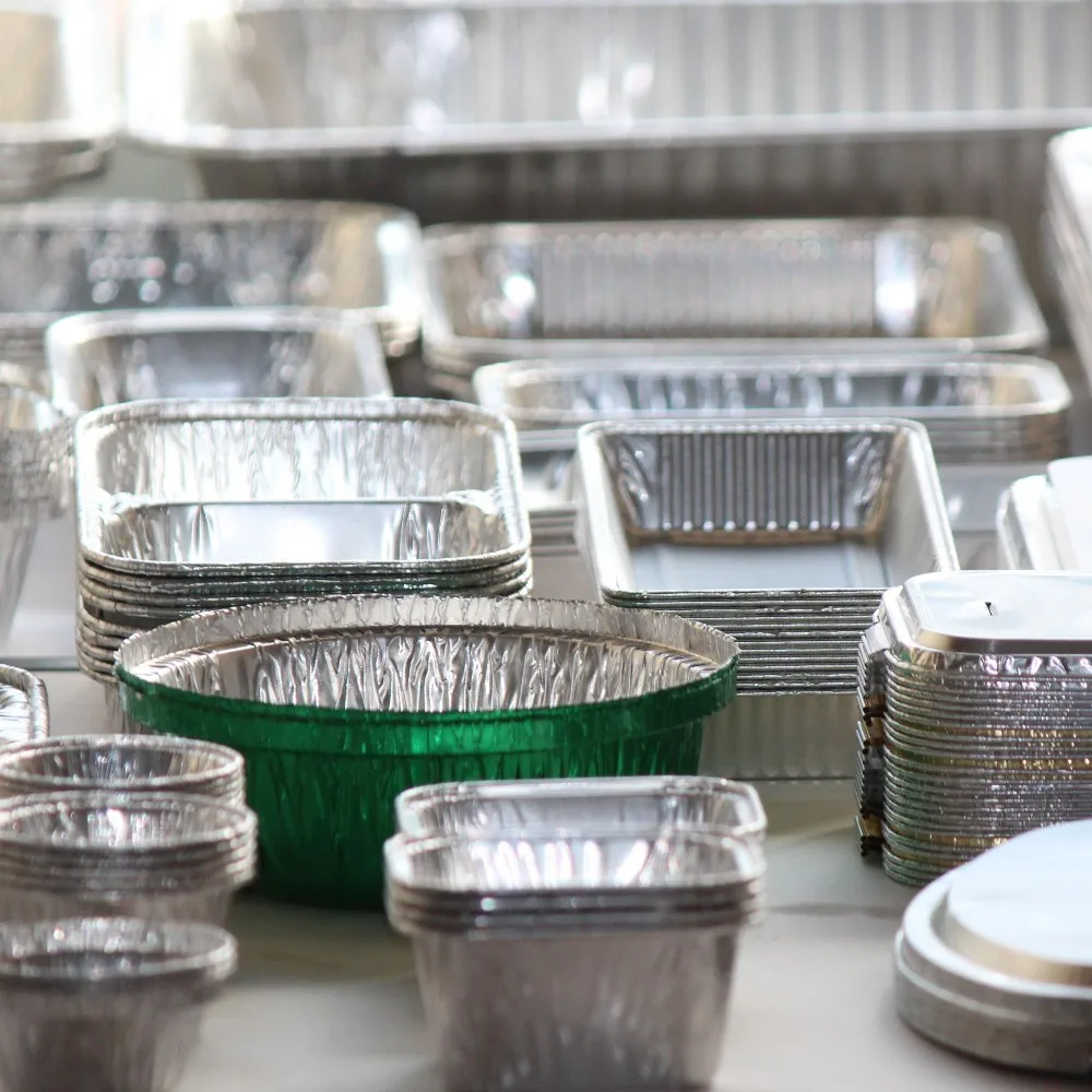 aluminum foil container box casserole for barbecue