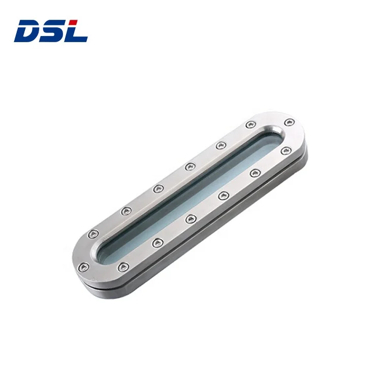 Sanitary Stainless Steel Tank Elliptical Sight Glass Plate Liquid Level Indicator